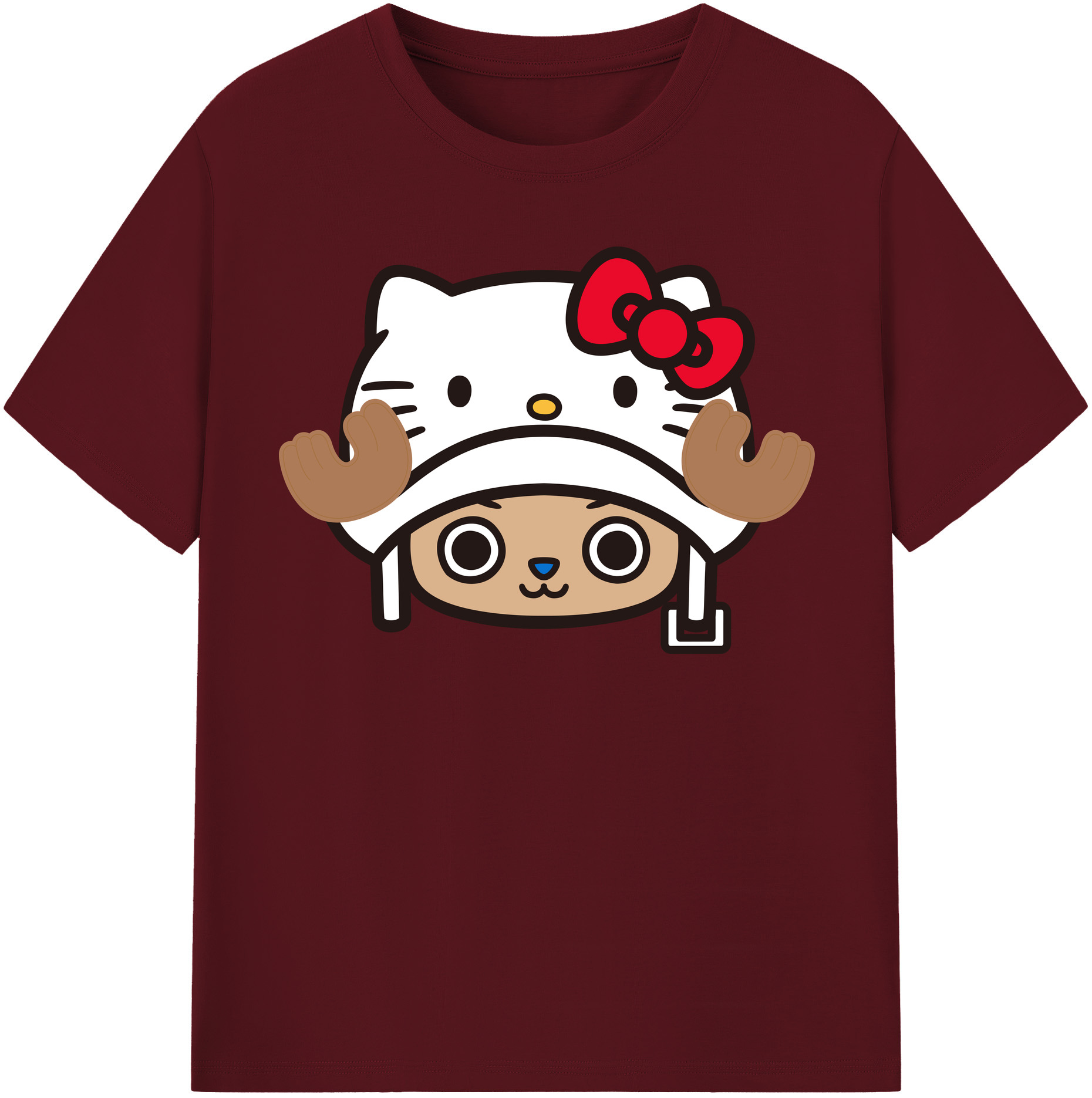 （画像用） Hello Kitty ハローキティ 綿100％半袖Tシャツ（フロントプリント）